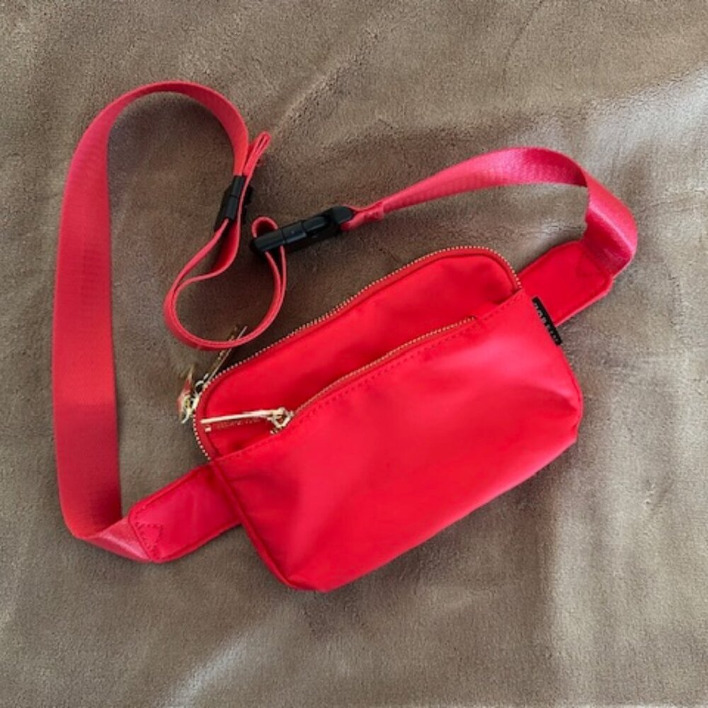Zorfin Everywhere Belt Bag, Fanny Pack, Red